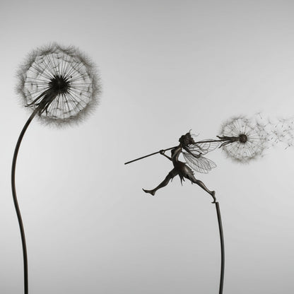 Metal Fairy Garden Sculptures Outdoor Decorative Yard Art - Image 6