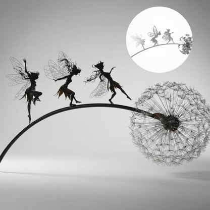 Metal Fairy Garden Sculptures Outdoor Decorative Yard Art - Image 8