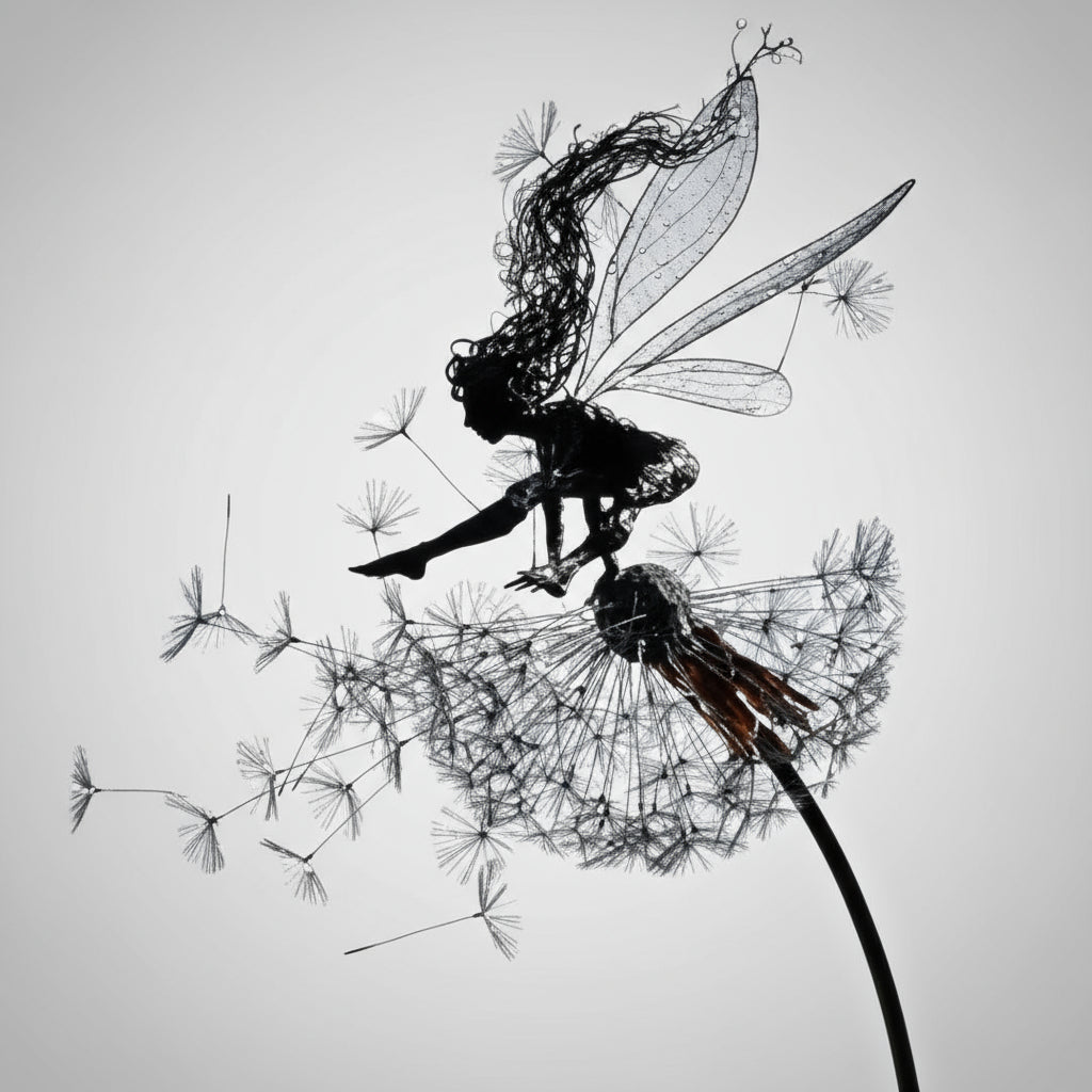 Metal Fairy Garden Sculptures Outdoor Decorative Yard Art - Image 10