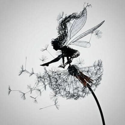 Metal Fairy Garden Sculptures Outdoor Decorative Yard Art - Image 10