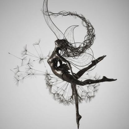 Metal Fairy Garden Sculptures Outdoor Decorative Yard Art - Image 17