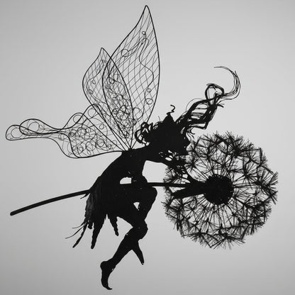 Metal Fairy Garden Sculptures Outdoor Decorative Yard Art - Image 12