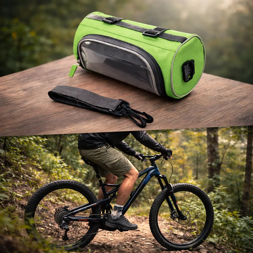 Bike Phone Holder Bicycle Handlebar Bag Waterproof Design - Image 2