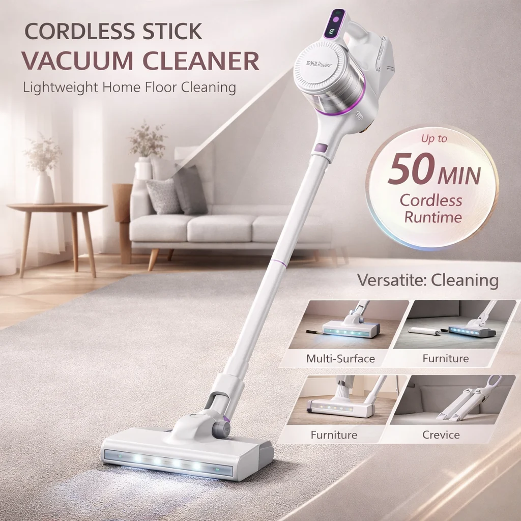 Cordless Stick Vacuum Cleaner Lightweight Handheld Upright - Image 2