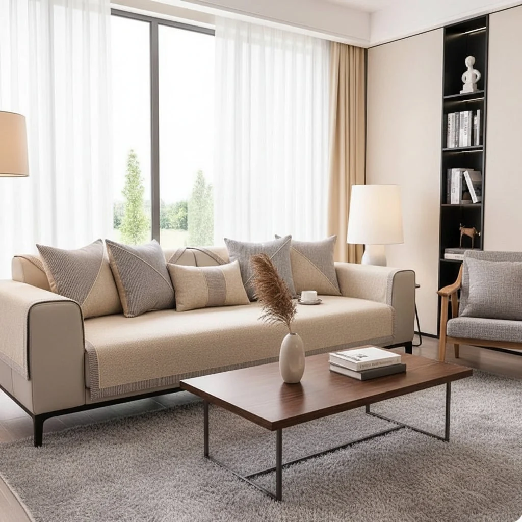 Couch Cover Sofa Throw Non-Slip Design Furniture Protector - Image 3