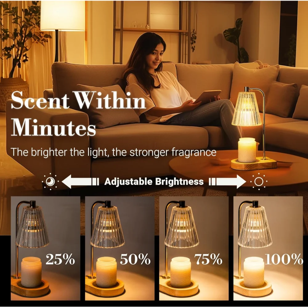 Electric Candle Warmer Candle Lamp Adjustable Dimmer - Image 2