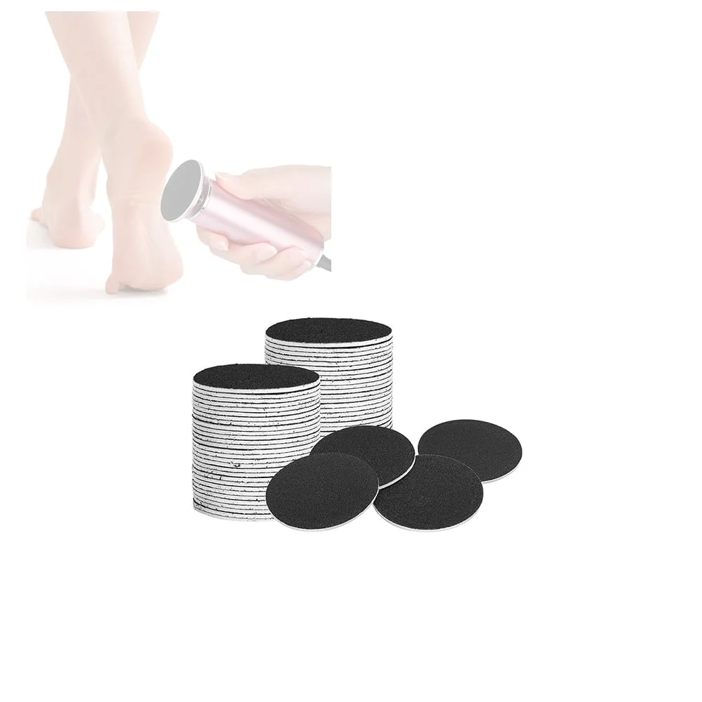 Electric Foot File Sandpaper Discs 60 Pack Smooth Skin Care - Image 1