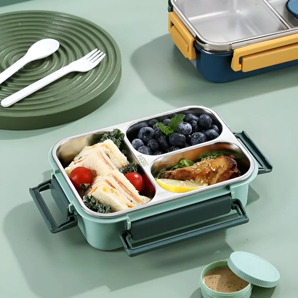 Food Storage Container Insulated Lunch Box Stainless Steel - Image 3