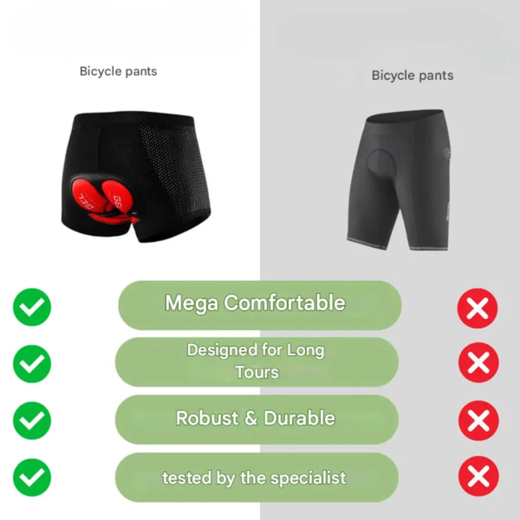 Gel-Padded Cycling Shorts Comfort and Performance - Image 4