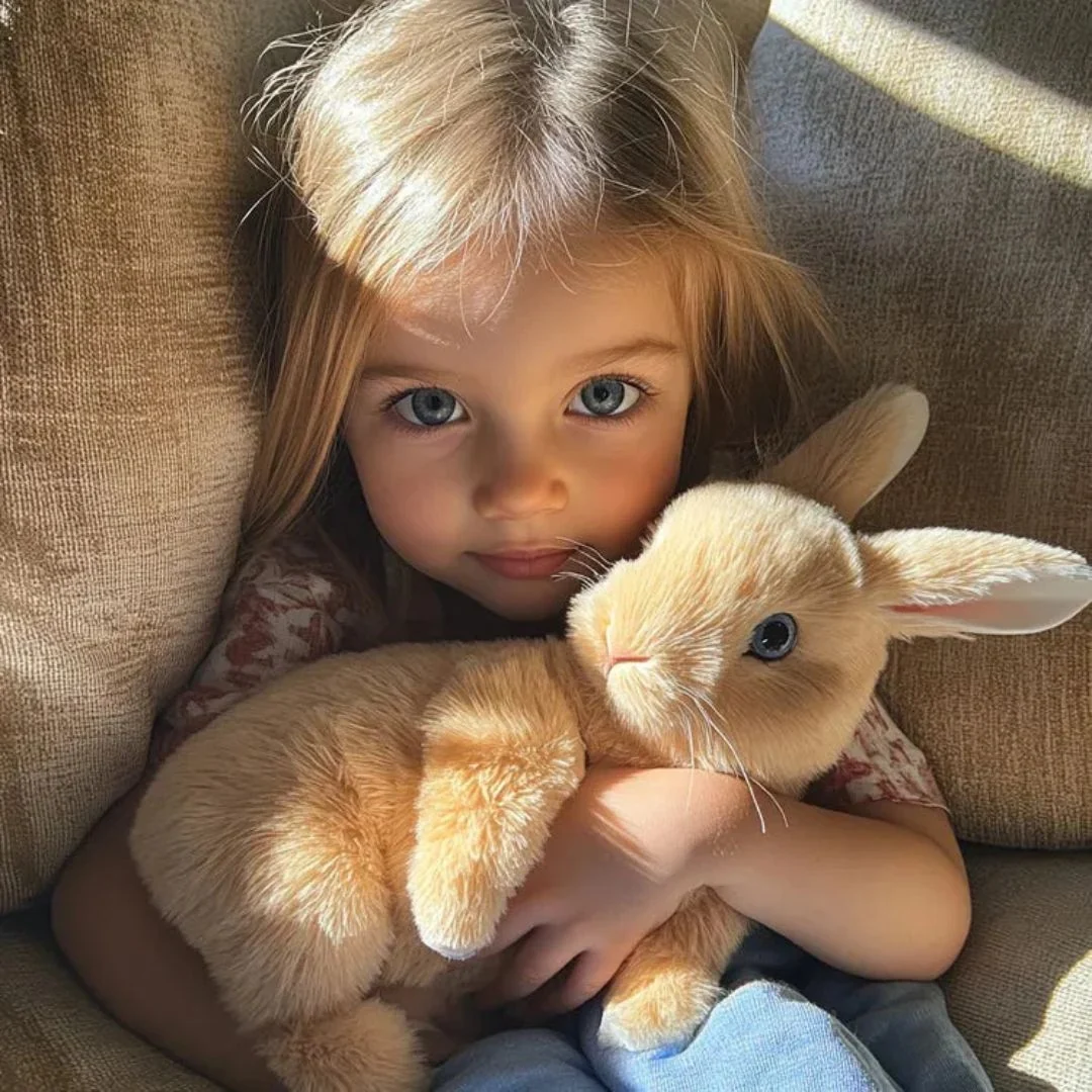 Interactive Plush Bunny Toy Realistic Movements and Sounds - Image 1