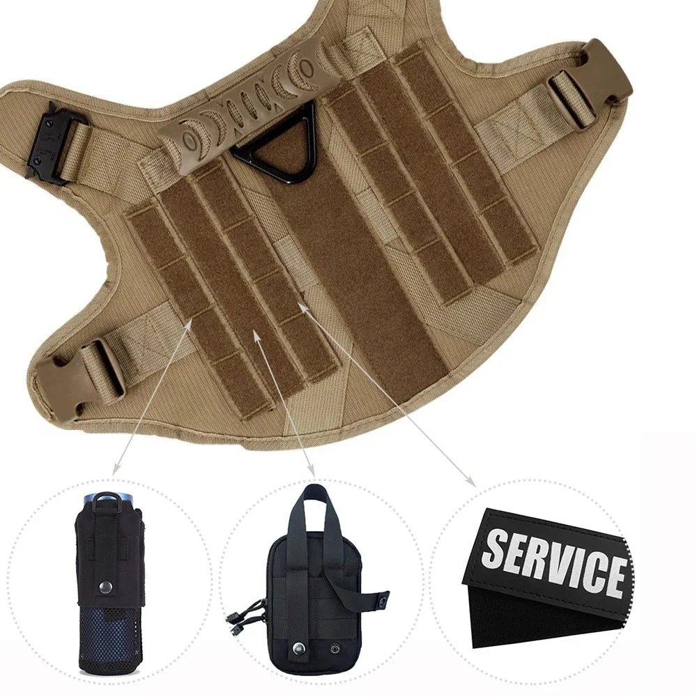 Military Dog Tactical Training Vest Quick-Release System - Image 16