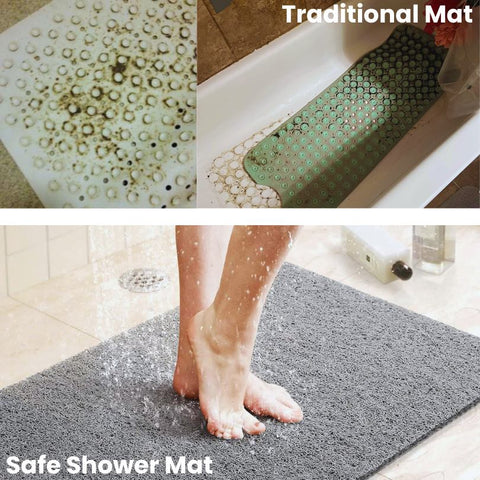 Non-Slip Bath Mat Soft Shower Mat Safe and Comfortable Use - Image 8