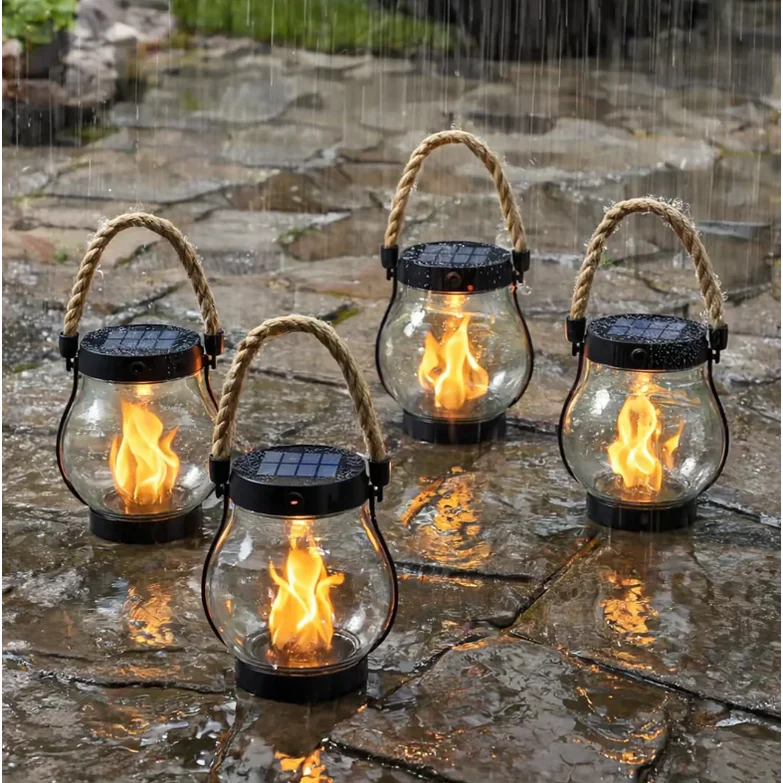 Solar Flickering Flame Effect Outdoor Decor - Image 1