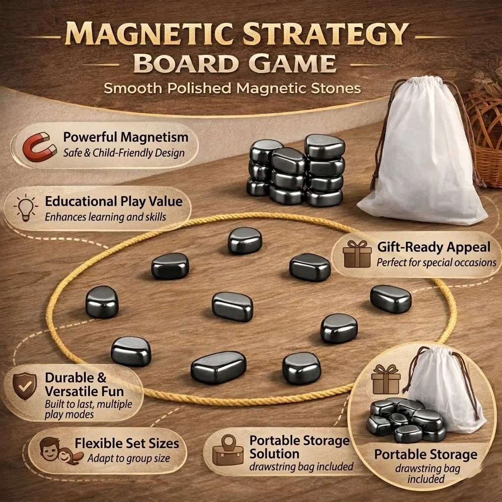 Strategy Board Game Family Magnet Educational Set - Image 3