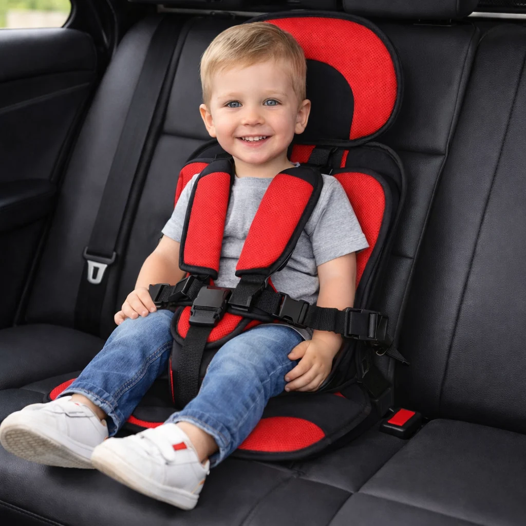 Toddler Car Seat Portable Travel Booster Seat Foldable - Image 2