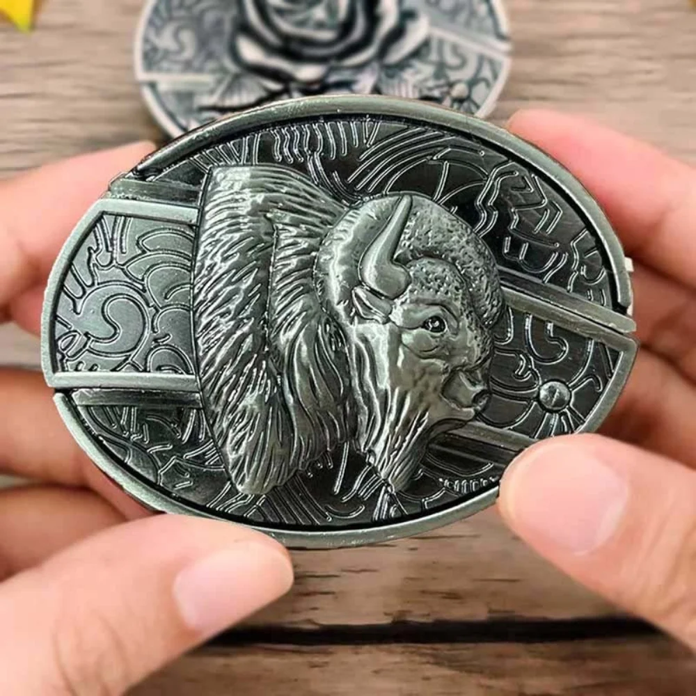 Western Belt Buckle Cowboy Accessory Decorative Design - Image 34